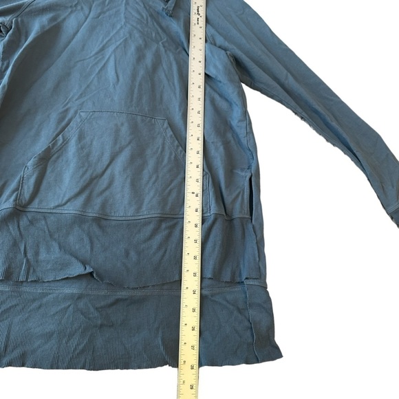 Anthropologie Left of Center oversize XS hooded pullover 100% cotton made in USA - Picture 7 of 10